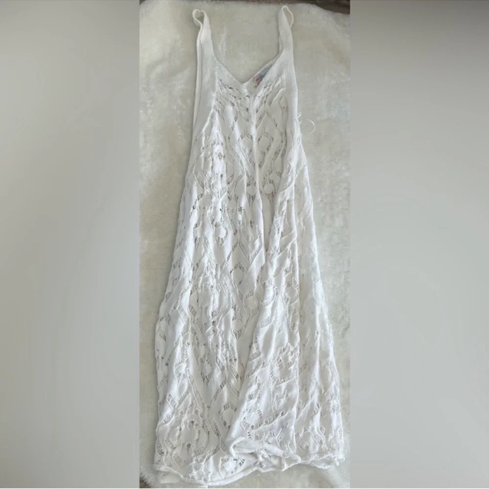 Free People Bianca Fauxchet Midi Beach Dress Coverup - Picture 7 of 15